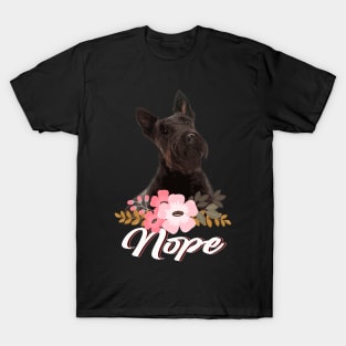 Highland Heritage Terrier Dog NOPE, Tee Triumph for Dog Lovers T-Shirt